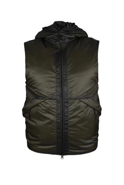 C.p. Company Sleeveless Down Jacket In Green
