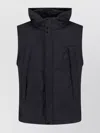 C.p. Company Mens Sleeveless Jacket With Integrated Goggles And High Collar In Black