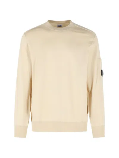 C.p. Company Mens Frozen Dew Cotton Sea Island Knitted Jumper In Neutral