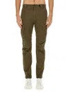 C.p. Company C.p.company Cotton Cargo Trousers In Green