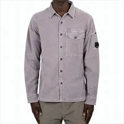 C.P. COMPANY SOFT CORDUROY JACKET WITH BUTTON-UP FRONT AND FLAP POCKET