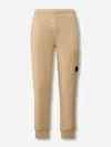 C.p. Company Pocket Lens Trousers In Neutral