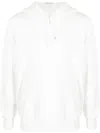 C.p. Company Spray-paint Effect Cotton Hoodie In Weiss