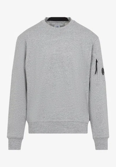 C.p. Company Steen Lens Pullover Sweatshirt In Gray