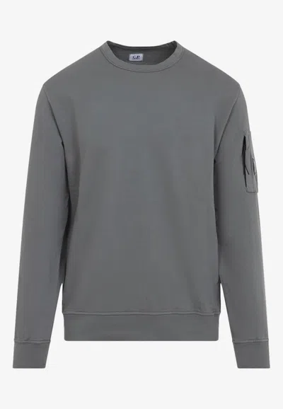 C.p. Company Steen Lens Pullover Sweatshirt In Gray