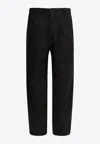 C.p. Company Trousers Featuring Various Functional Pockets In Black