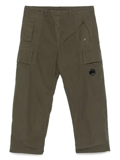 C.p. Company Straight-leg Cargo Pants In Green