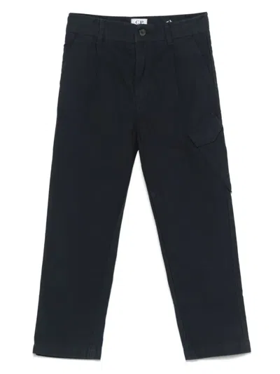 C.p. Company Kids' Straight-leg Trousers In Blue