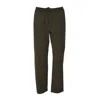 C.p. Company Straight-leg Trousers With Elastic Waistband And Cargo Pocket In Black