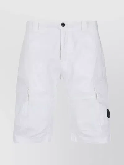 C.P. COMPANY STRAIGHT SHORTS WITH CARGO AND BACK POCKETS