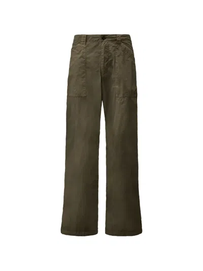 C.p. Company Straight Trousers In Green
