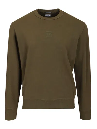 C.p. Company Stretch Cotton Sweatshirt Knitwear Green
