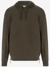 C.p. Company Cp Company Stretch Cotton Sweatshirt With Logo In Verde Scuro