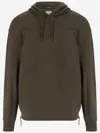 C.p. Company Cp Company Stretch Cotton Sweatshirt With Logo In Verde Scuro
