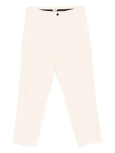 C.p. Company Stretch-cotton Trousers In White