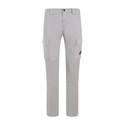 C.p. Company Stretch Lens Cargo Trousers In Grey