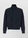 C.p. Company Men Navy Blue Stretch Polyester Jacket In Black