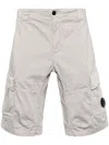 C.p. Company Cp Company Stretch Sateen Cargo Shorts In Vintage Khaki