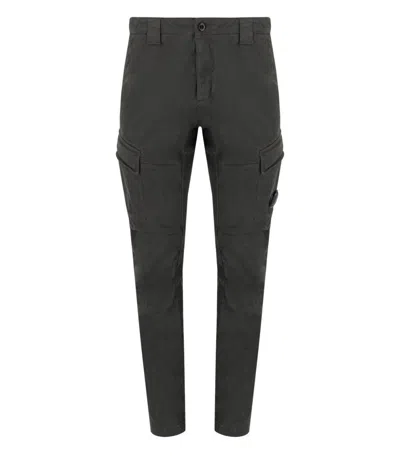 C.P. COMPANY STRETCH SATEEN DARK SHADOW CARGO PANTS