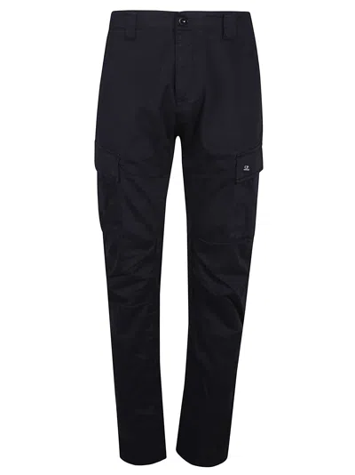 C.p. Company Stretch Sateen Ergonomic Cargo Pant In Black