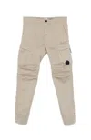 C.p. Company Stretch Sateen Ergonomic Cargo Pants In Neutral