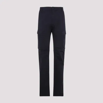 C.p. Company Stretch Sateen Ergonomic Cargo Pants In Blue