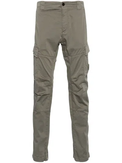 C.p. Company Stretch Lens Cargo Trousers In Green