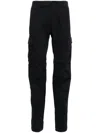 C.p. Company Straight-fit Cargo Pants With Subtle Lens Detail In Blue