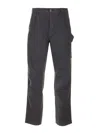 C.p. Company Stretch Sateen Loose Chino Pants Trousers Black In Black