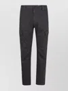 C.p. Company Cargo Pant In Stretch Satin In Black