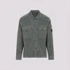 C.p. Company Structured Grey Jacket With Button-up Front And Signature Lens Detail In Gray