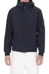 C.p. Company Midnight Blue Stretch Polyester Jacket In Blue