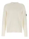 C.p. Company Mercerized Cotton Sweater In White