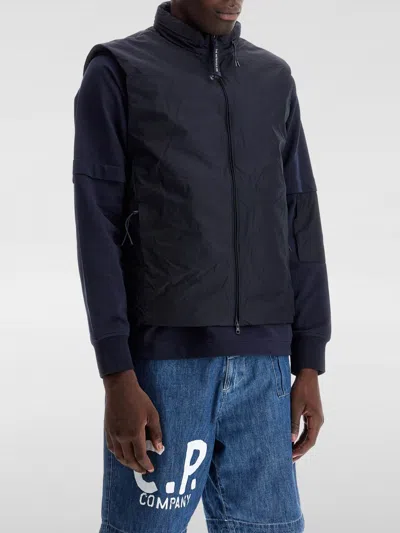 C.p. Company Cp Company Quantum "foldable Metropolis Series Vest In Blue