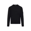C.p. Company Dark Blue Eclipse Sweater In Black