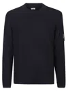 C.p. Company C. P. Company Man Sweater Black Size 46 Cotton In Blue