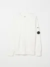 C.p. Company Kids White Basic Sweatshirt