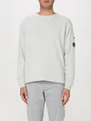C.p. Company C.p.company Logo Cotton Crewneck Sweatshirt In Blue
