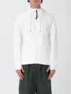 C.p. Company Hooded Sweatshirt With Functional Goggles Detail In White