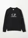C.p. Company Cp Company Boys Black Kids Graphic-print Crewneck Cotton-jersey Sweatshirt 4-14 Years In Schwarz