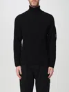 C.p. Company Wool Blend Turtleneck Sweater In Schwarz