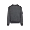 C.p. Company C.p.company Anthracite Melange Grey Pullover In Gray