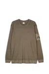 C.p. Company Lens-detail Wool Jumper In Green