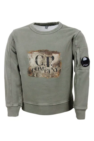 C.p. Company Kids' Sweater In Green