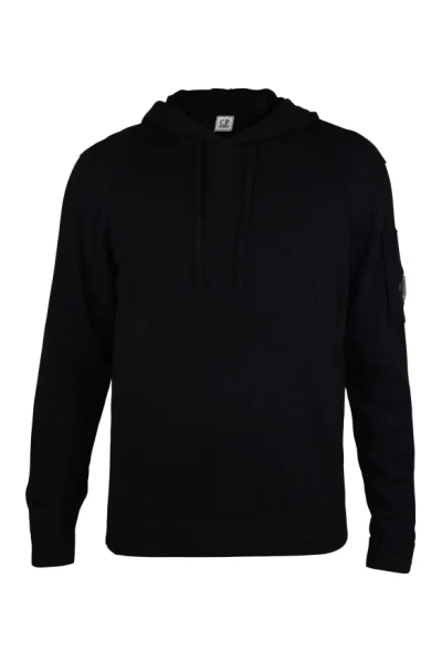 C.p. Company Sweater Hoodie In Black