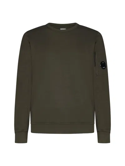 C.p. Company Sweater In Ivy Green