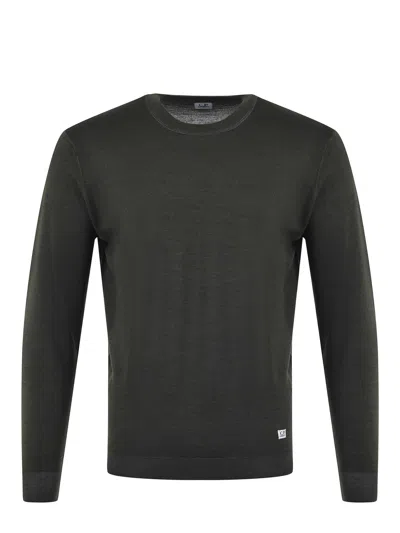 C.p. Company Sweater In Verde Scuro