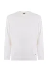 C.p. Company Signature Lens Crewneck Sweatshirt In White