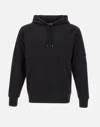 C.p. Company Classic Black Hoodie With Kangaroo Pocket And Signature Detail In Black