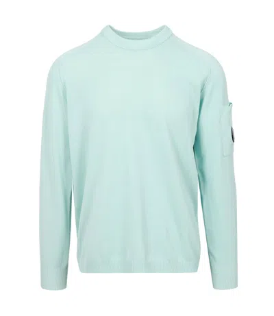 C.p. Company Sweaters Aquamarine In Blue